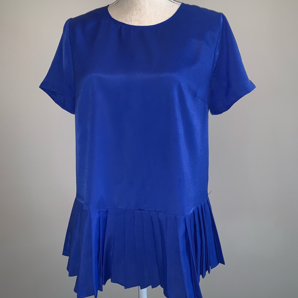 Electric Blue J.Crew Beautiful Blouse